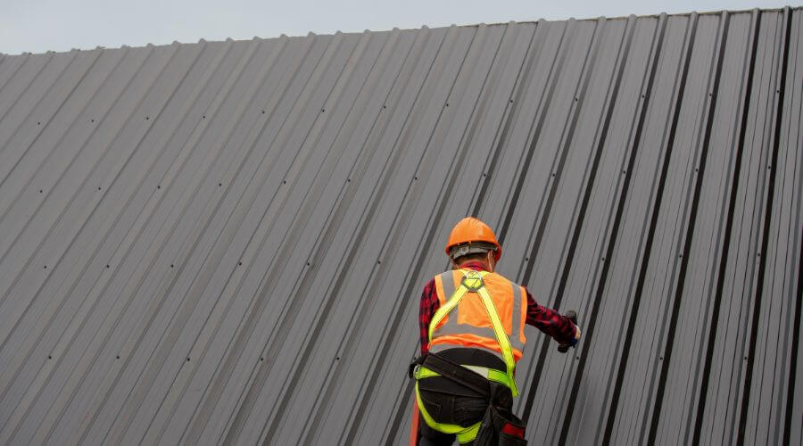 Professional metal roof installation services in Paloma, IL